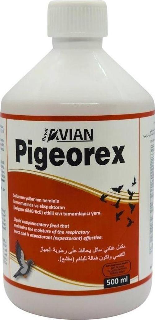 Royal Ilaç Pigeorex 500 Ml. Güvercin Ve Kafes Kuşlarında Hırıltı Ve Nefes Açıcı Tamamlayıcı Yem