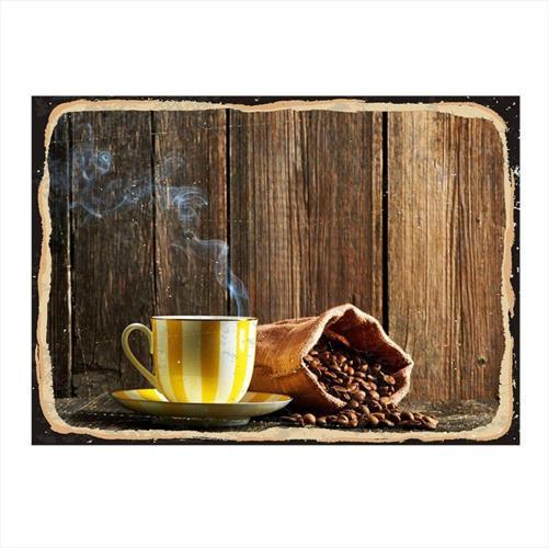 Kahve Temalı Dekoratif Ahşap Tablo