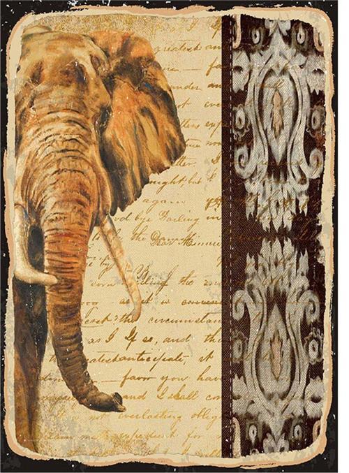 Kırkyama Ve Fil Hediyelik Mdf Tablo