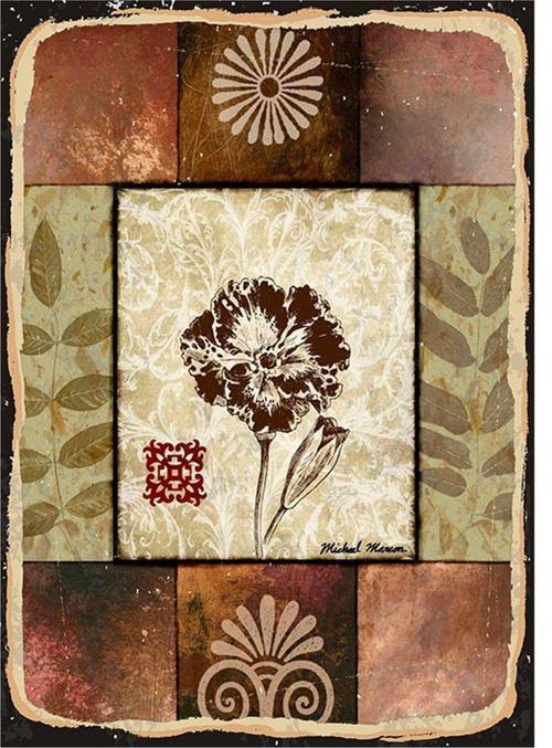 Kırkyama Ve Karanfil Mdf Tablo