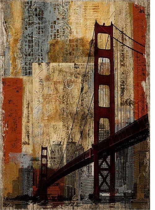 Köprü Desenli Ahşap Tablo