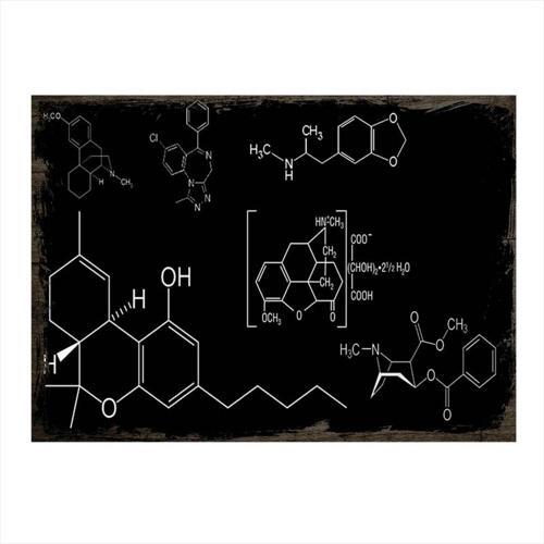 Ahşap Tablo Kimya Tahtası