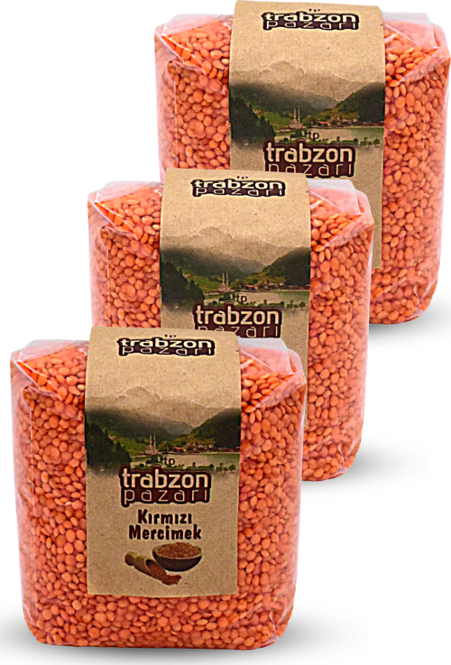 Yerli Kırmızı Mercimek 3x1 Kg