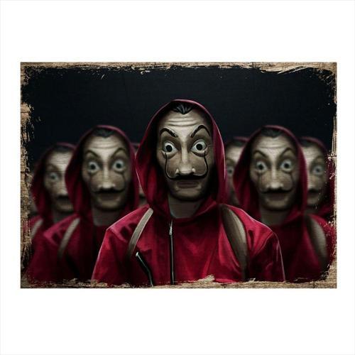 La Casa De Papel Tasarım Mdf Tablo