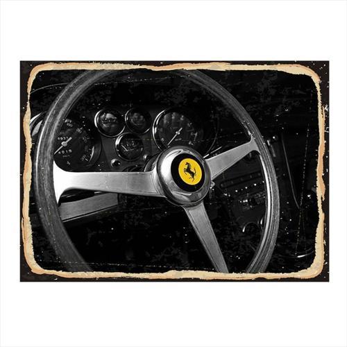 Klasik Ferrari Hediyelik Ahşap Tablo