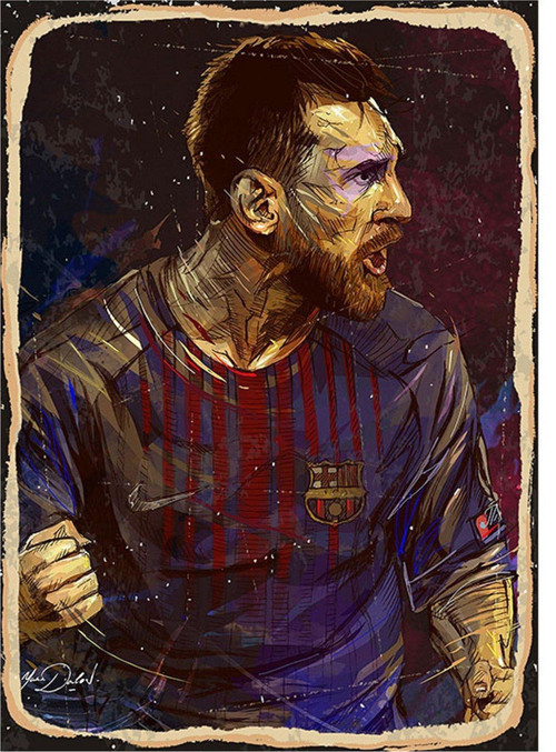 Lionel Messi Mdf Poster