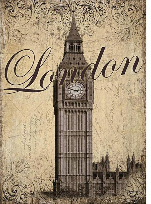 Londra Saat Kulesi Modern Mdf Tablo