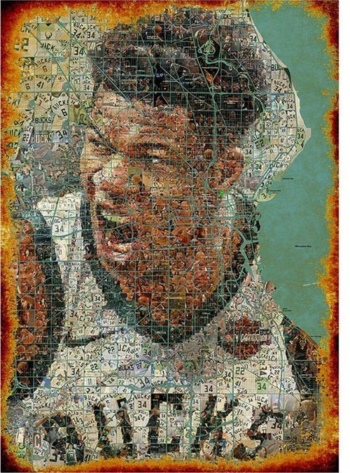 Milwaukee Bucks Nba Dekoratif Ahşap Tablo