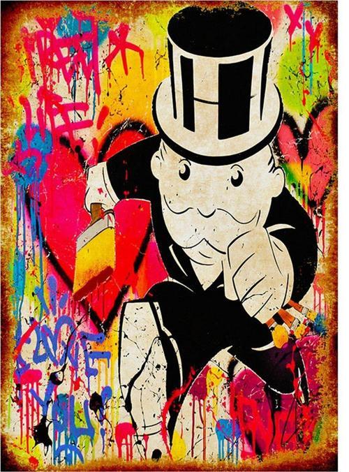 Monopoly Dekoratif Mdf Tablo
