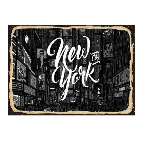 New York Hediyelik Ahşap Tablo