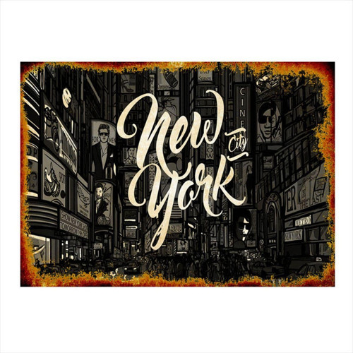 New York Mdf Poster