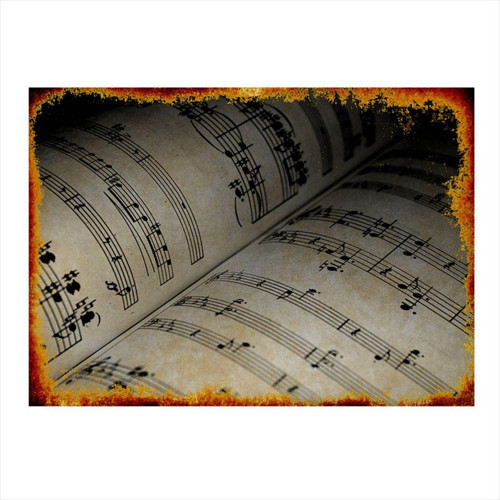 Müzik Defteri Mdf Tablo
