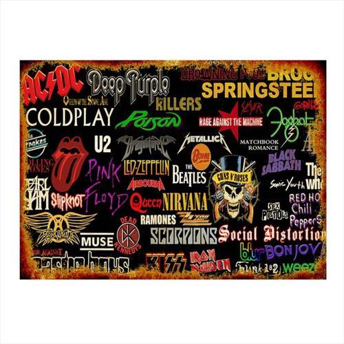Müzik Grupları Tasarım Mdf Tablo