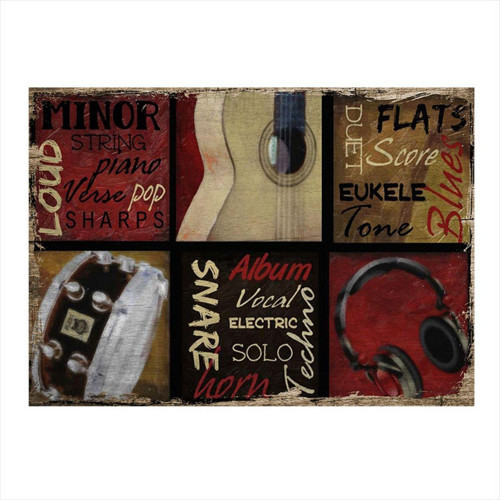 Müzik Temalı Art Mdf Tablo