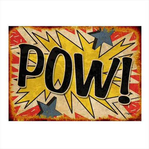 Pow Pop Art Art Mdf Tablo