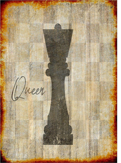 Queen Kraliçe Dekoratif Ahşap Tablo