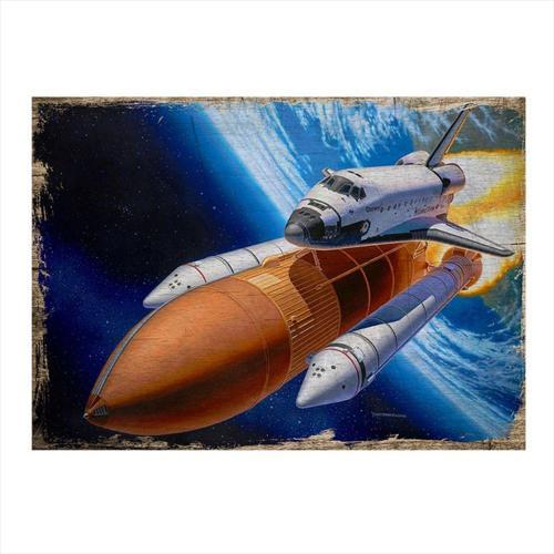 Roket Model Ahşap Tablo
