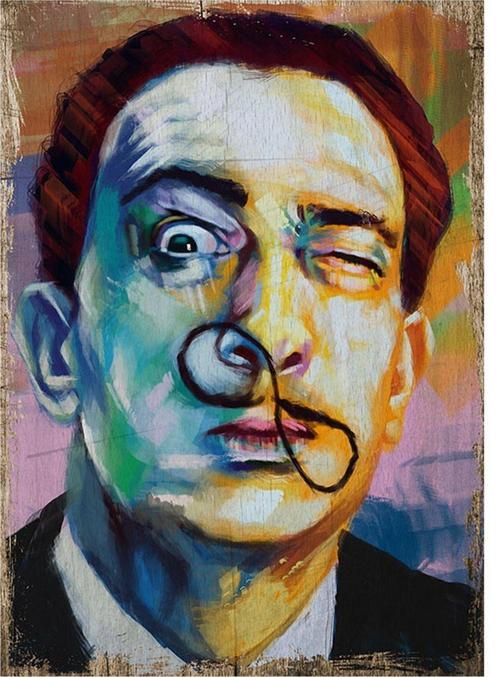 Salvador Dali Mdf Tablo