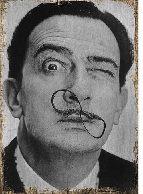 Salvador Dali Tasarım Ahşap Tablo