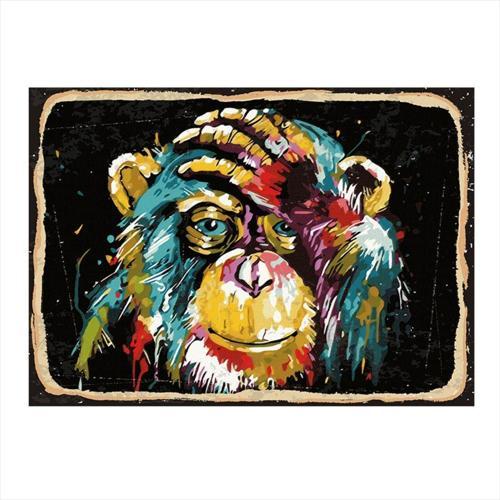 Sevimli Maymun Model Mdf Tablo