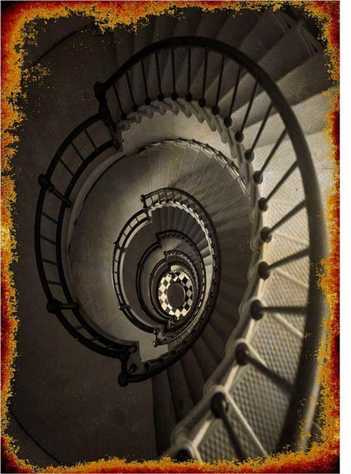 Spiral Merdiven Art Mdf Poster