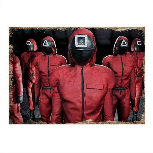 Squid Game Model Ahşap Tablo