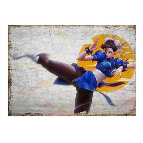 Street Fighter Chun-Li Art Mdf Tablo