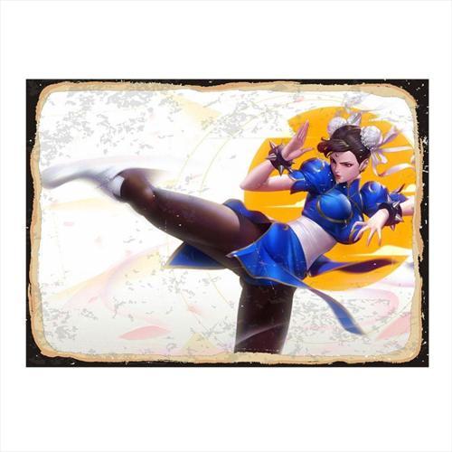 Street Fighter Chun-Li Hediyelik Ahşap Tablo