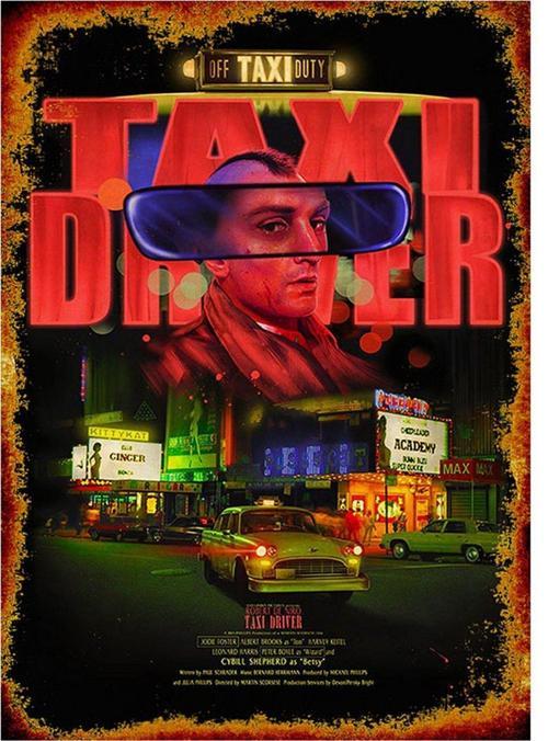 Taxi Driver Dekoratif Mdf Tablo