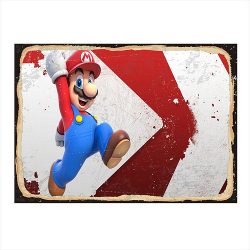 Süper Mario Art Mdf Tablo