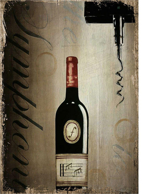 Şarap Model Mdf Tablo