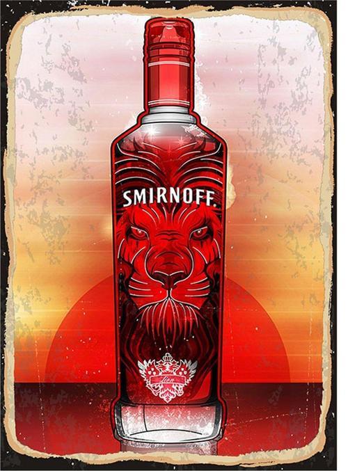 Smirnoff Vodka Modern Mdf Tablo
