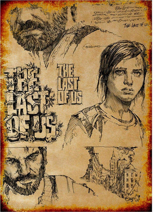 The Last Of Us Desenli Mdf Tablo