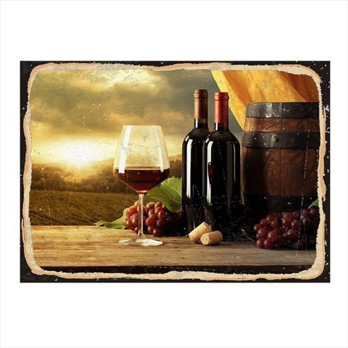 Şarap Ve Kadehler Dekoratif Mdf Tablo