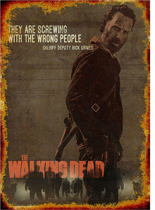 The Walking Dead Model Mdf Tablo