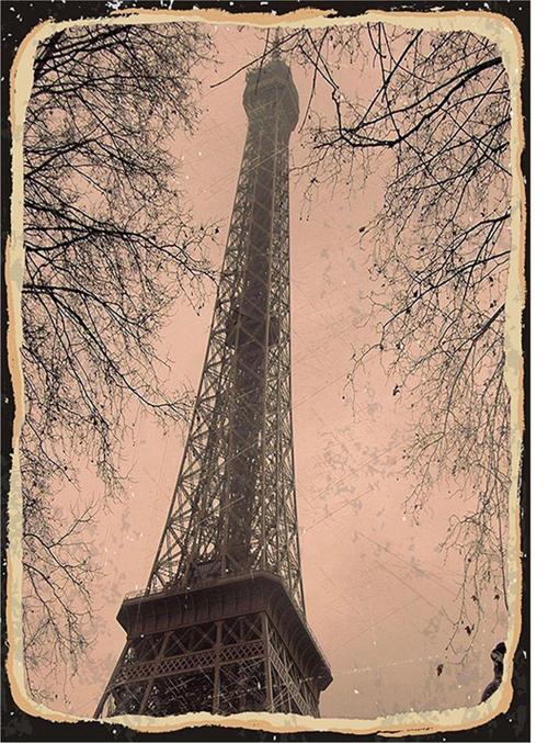 Sonbaharda Eyfel Kulesi Mdf Tablo