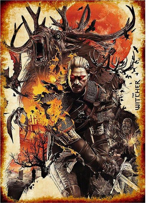 The Witcher Model Ahşap Tablo