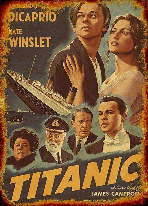 Titanic Poster Tasarım Ahşap Tablo