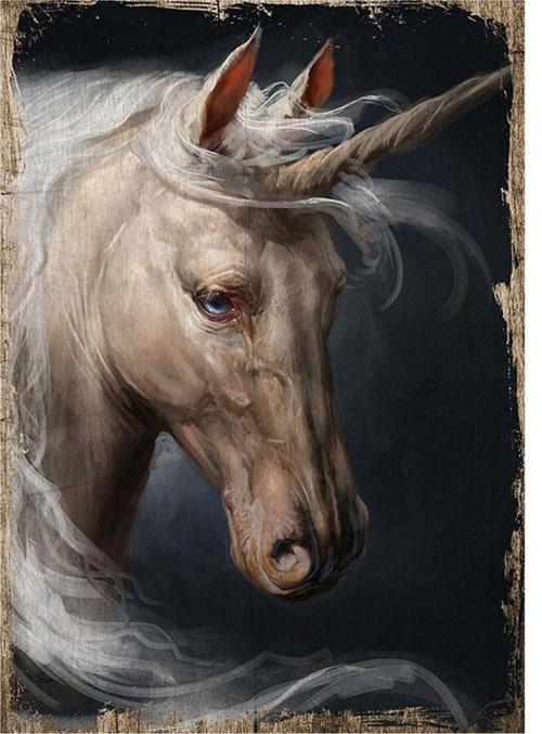 Unicorn Hediyelik Ahşap Tablo