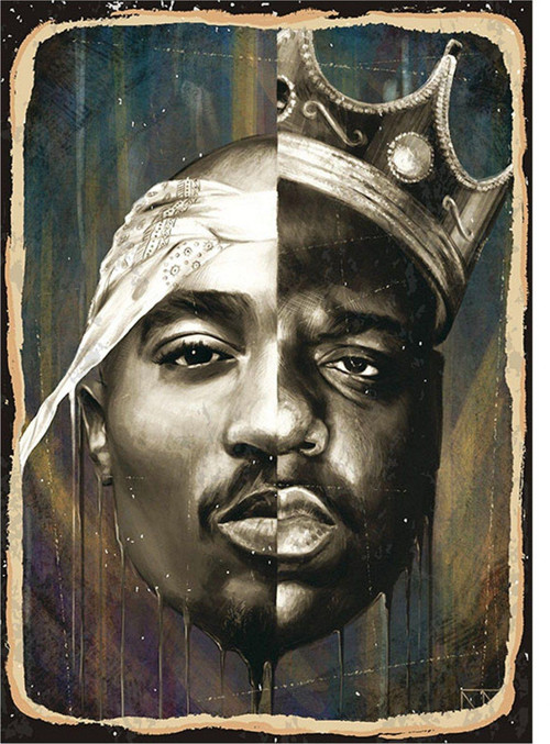 Tupac Art Mdf Poster