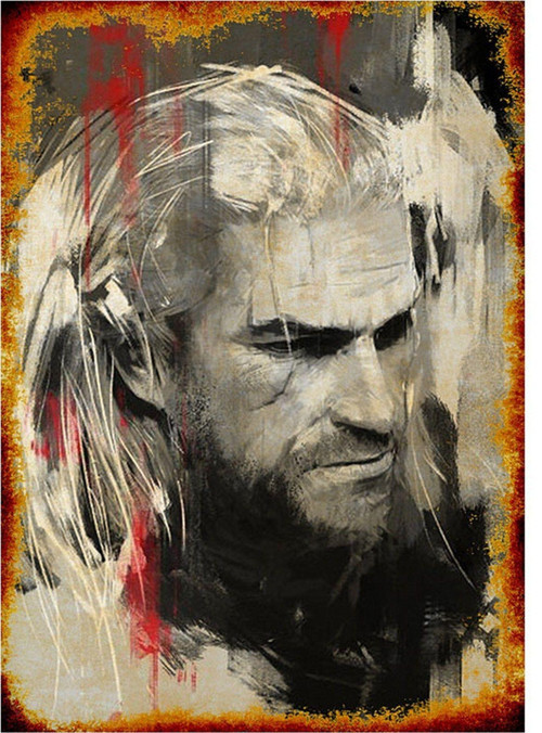 Witcher Poster Dekoratif Ahşap Tablo