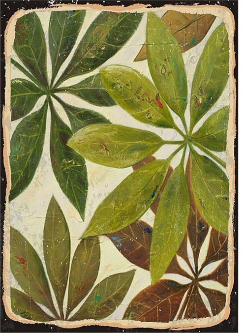 Yapraklar Art Mdf Tablo