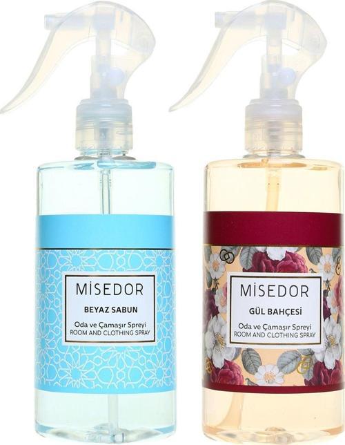2 Li Set Beyaz Sabun Ve Gül Bahçesi Oda Kokusu Ve Çamaşır Spreyi 330 Ml