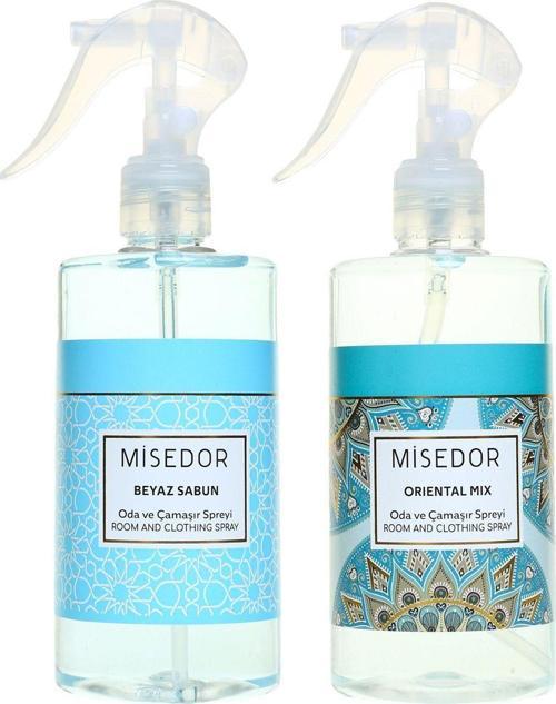 2'Li Set Beyaz Sabun Ve Oriental Mix Oda Kokusu Ve Çamaşır Spreyi 330 Ml