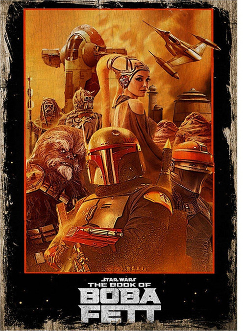 Yıldız Savaşları Boba Fett Art Mdf Tablo