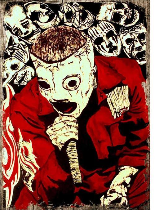 Slipknot Desenli Mdf Tablo 18Cm X 27Cm