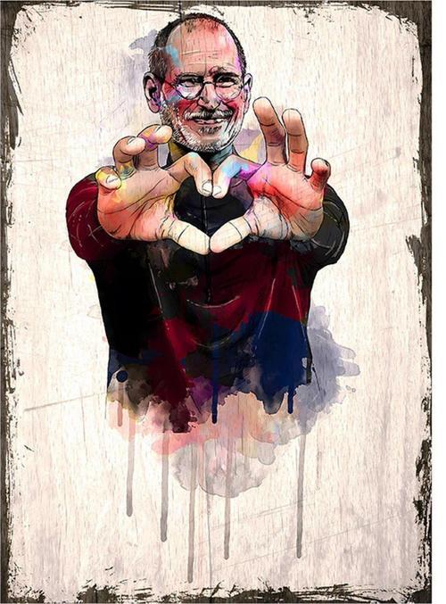 Steve Jobs Hediyelik Mdf Tablo 18Cm X 27Cm