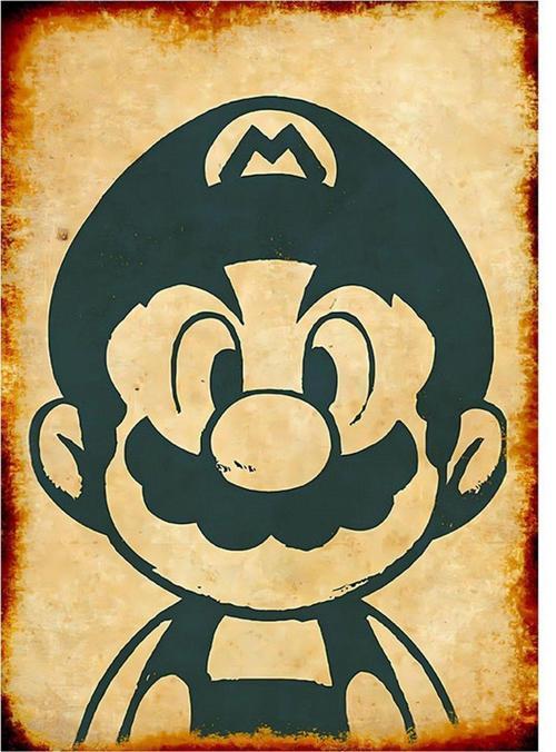 Super Mario Dekoratif Mdf Tablo 18Cm X 27Cm
