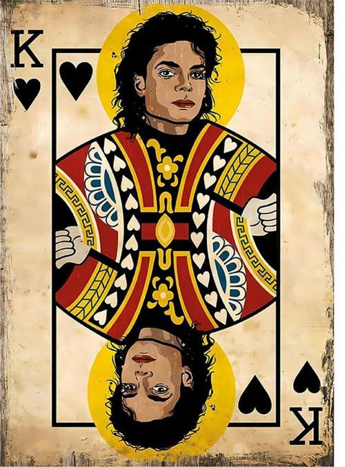 Kupa Erkeği Micheal Jacson Art Mdf Tablo 18Cm X 27Cm