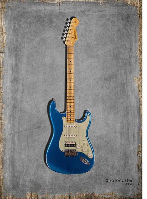 Fender Gitar Art Mdf Poster